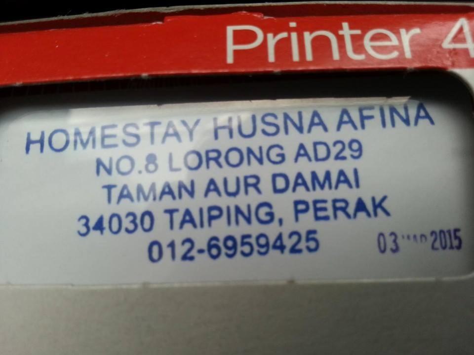 Taiping Homestay Husna Afina 外观 照片